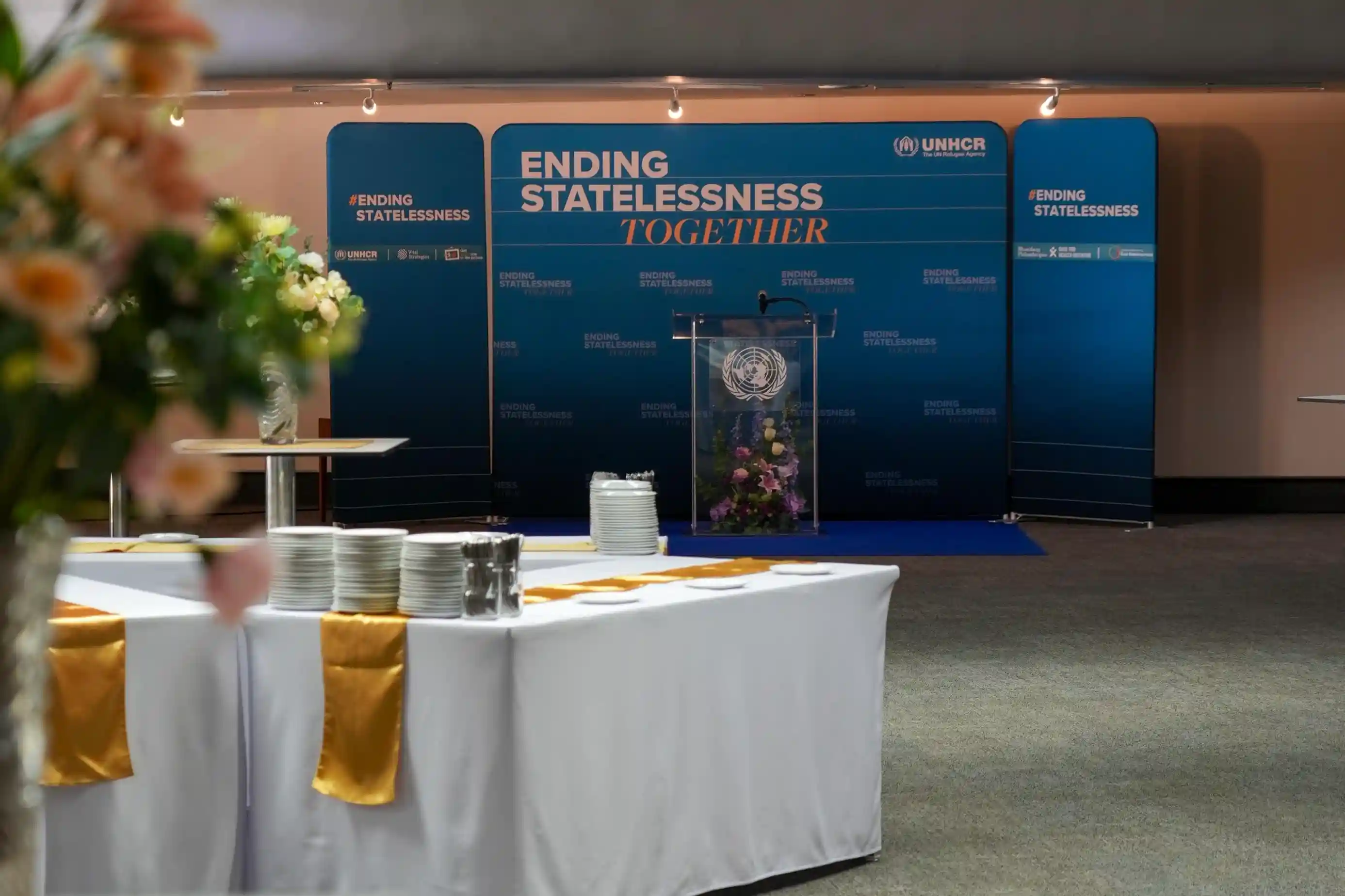 Award stage with motion backdrops